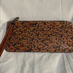 Patricia Nash Autumn Floral Wristlet